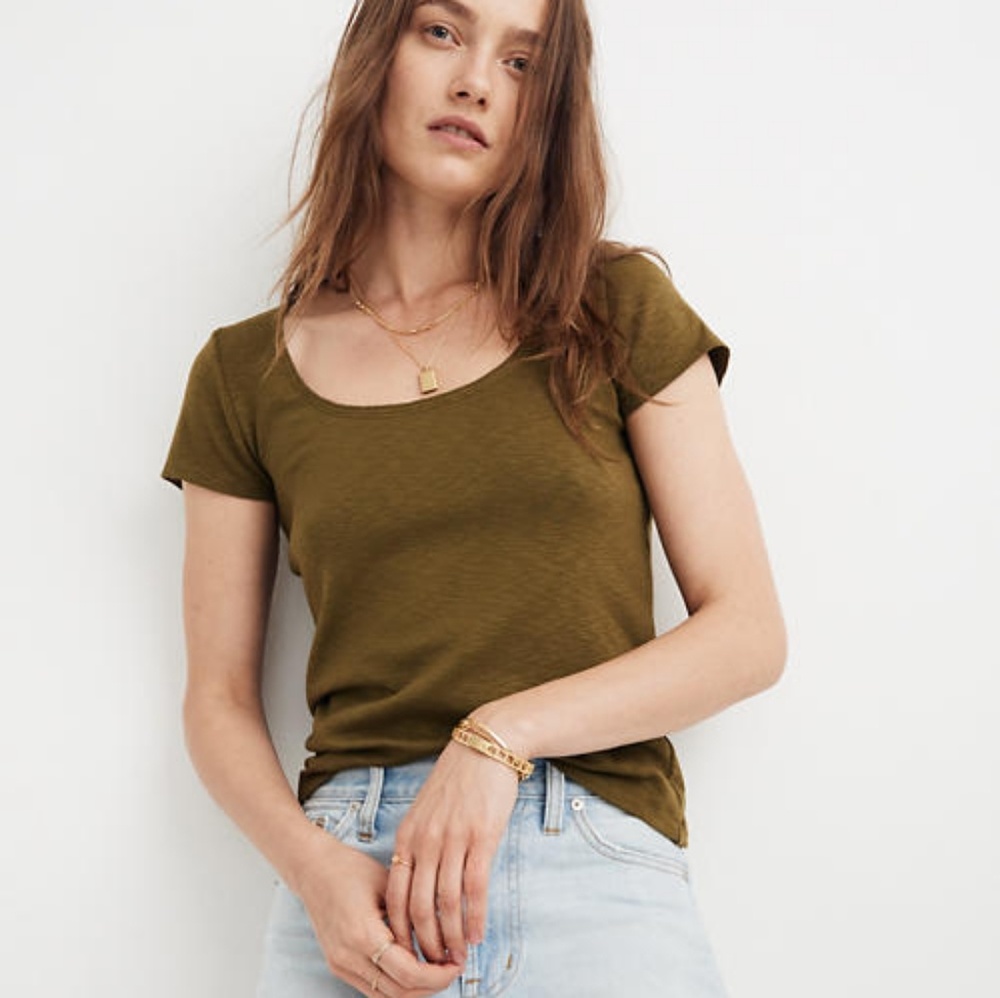 Madewell Scoop neck baby T